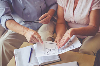 man and woman space planning details